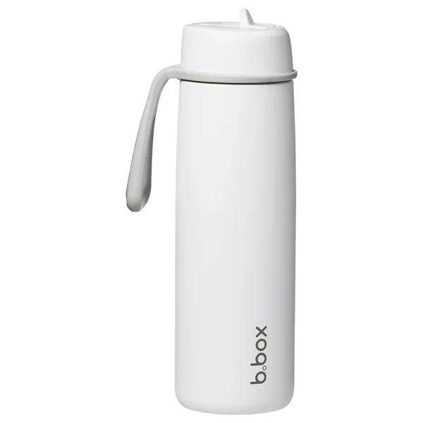 b.box Insulated Flip Top Bottle 690ml - White Out