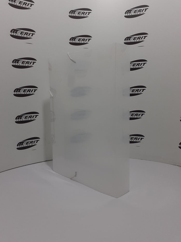 Elastic BoxFile PVC 50mm Spine - ( CLEAR )