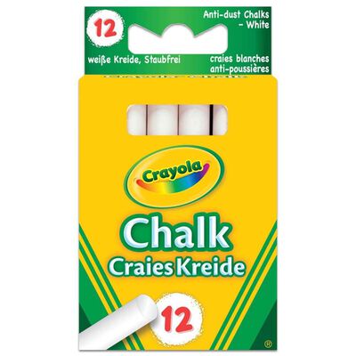 Chalk Anti Dust White x12 Crayola