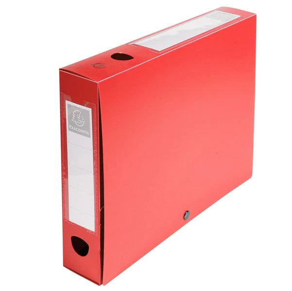 Exacompta Filing Box 60mm Red