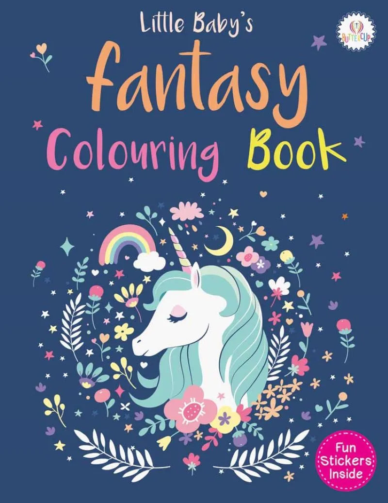 Little Baby's: Fantasy Colouring Book - Fun Stickers
