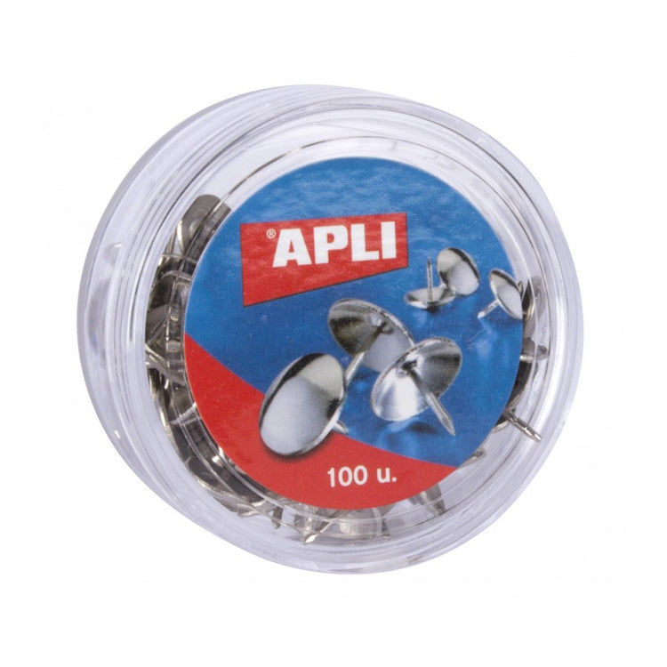 Nickel thumb tacks Ø 10 mm x100
