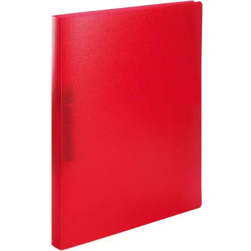 COLOROSA - A4 Flexi 2 Ring File 25mm - Translucent Red