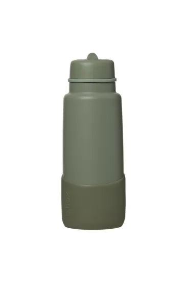b.box Silicone Bumper for 1 Litre Insulated Flip Top Bottle - Olive