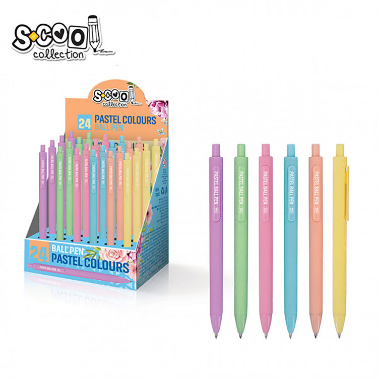 BALLPOINT PEN 1.00MM PASTEL COLORS