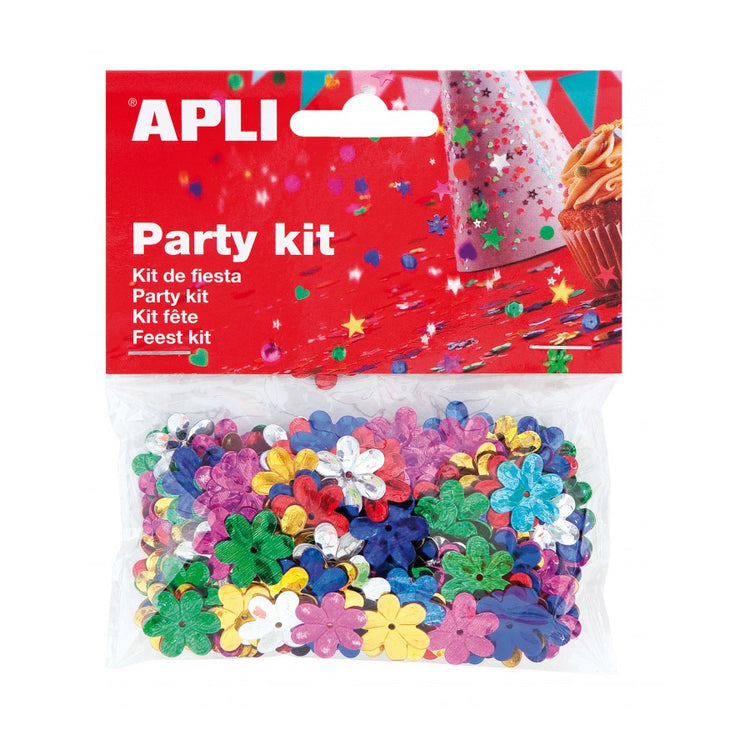 Confetti flowers assorted colors 13 mm 14 g
