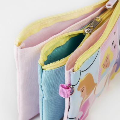 Princess 3 compartment pencil case