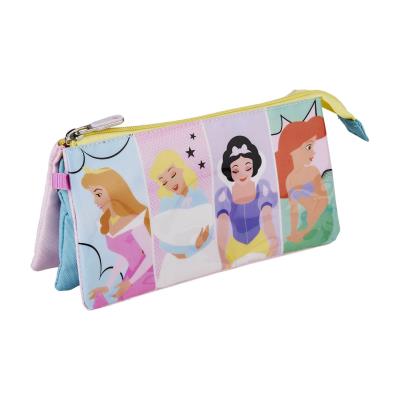 Princess 3 compartment pencil case