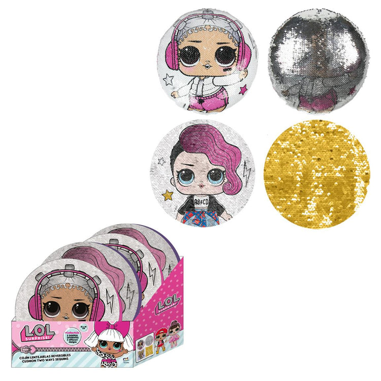 LOL Sequins Cushion