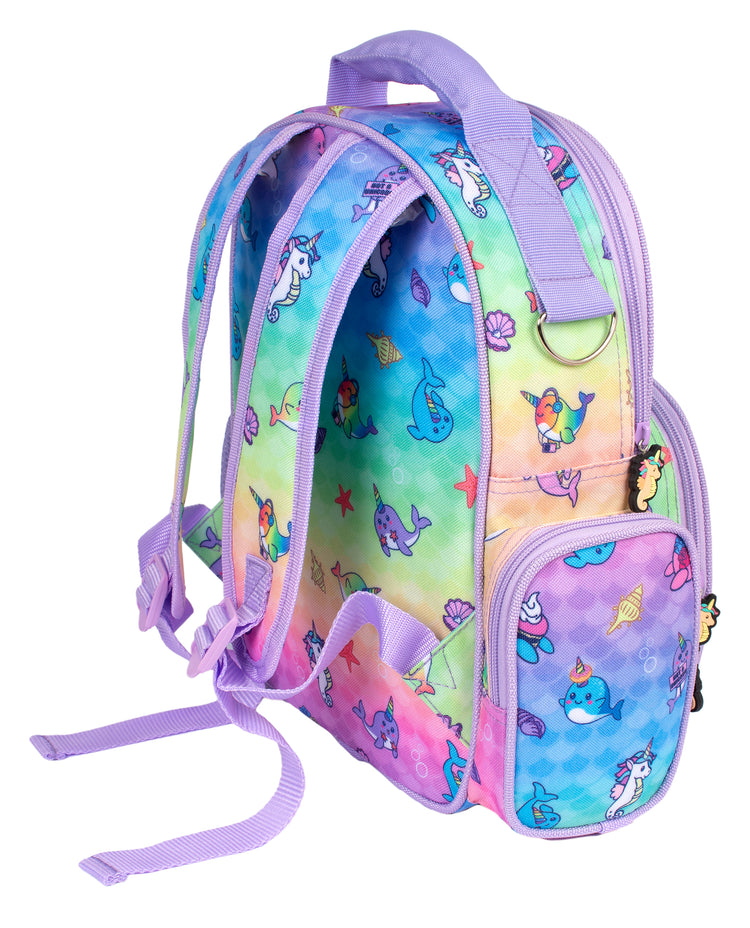 Narwhal and Seahorse Backpack