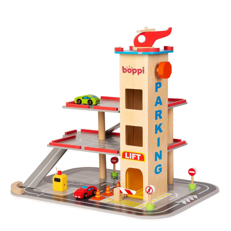 Wooden Garage with Helipad