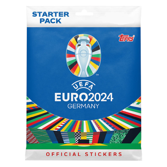 Topps Euro 2024 Sticker Album Starter Pack PLUS 100 Stickers Box - Discounted from Eur 106.99! Free delivery