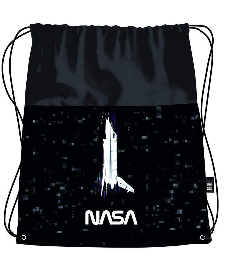 Spacecraft 1 compartment drawstring bag