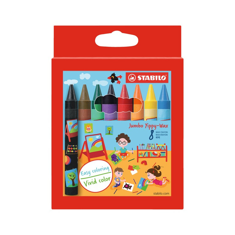 Crayons Yippy-Wax Jumbo X8 Stabilo