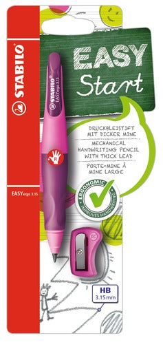 Easyergo Pencil with Sharpener Right Hand HB Stabilo