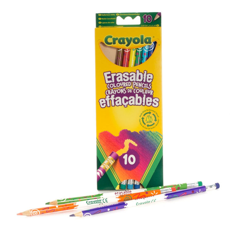 Erasable Pencil Colours x10 Crayola