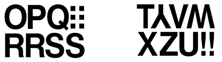 O- Z Alphabet stickers