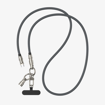BWOO - USB-C to USB-C Charging Cable+Cell Phone Lanyard 2 in 1 60W 1.2M