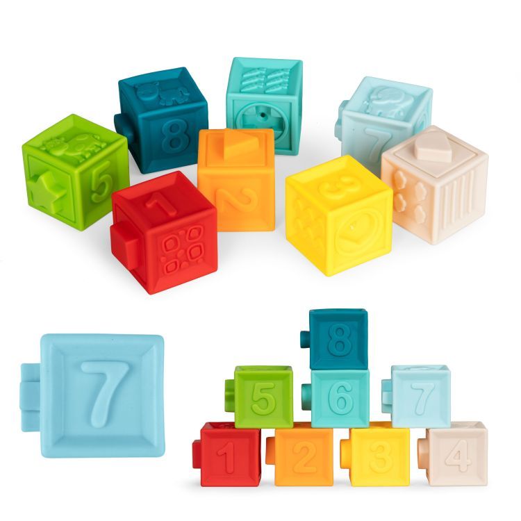 Soft rubber sensory blocks for children 6+