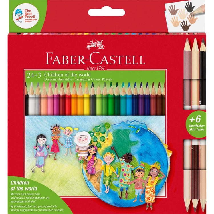 Faber Castell 24+ 3 Colour Pencils Triangular