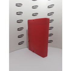 Elastic BoxFile PVC 50mm Spine - ( RED )
