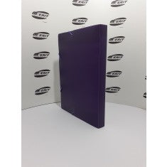 Elastic BoxFile PVC 30mm Spine - ( SOLID PURPLE )