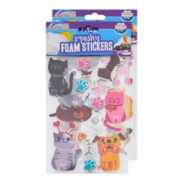 3D Foam Stickers Crafty Bitz Cats and Dogs