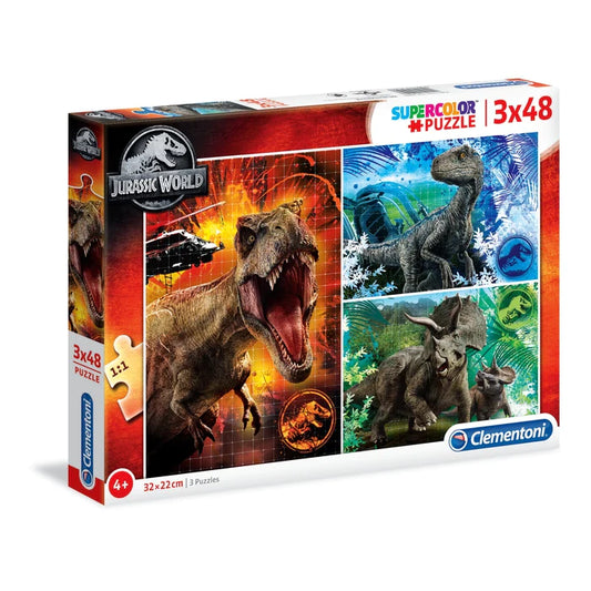 Clementoni Jurassic World 3x48pieces 4+
