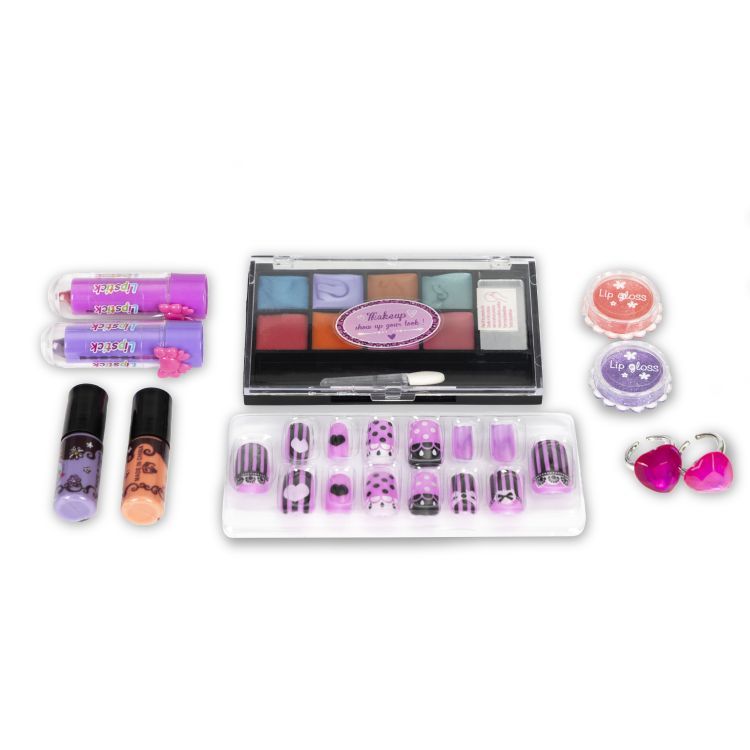 Set of makeup and nail cosmetics for children