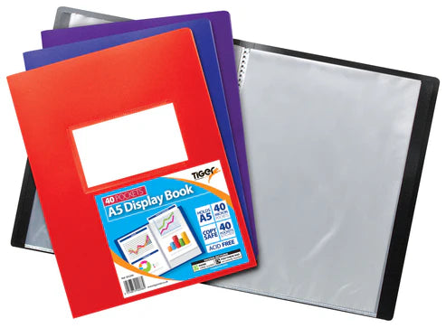 Tiger A5 Display Book A5 40 Pockets 80 Views