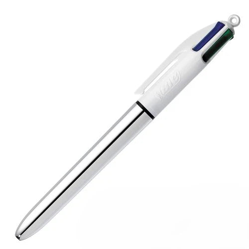 BIC Ballpoint Pen Shine 4 Colours 1.0mm - Metallic Silver