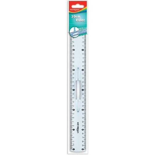 Plastic Ruler With Handle Grip 30cm