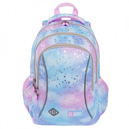 PASTEL STARS 3-compartment backpack 39x27x17 cm