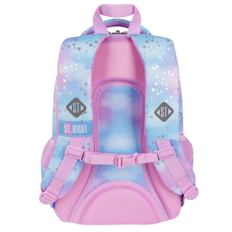 PASTEL STARS 3-compartment backpack 39x27x17 cm