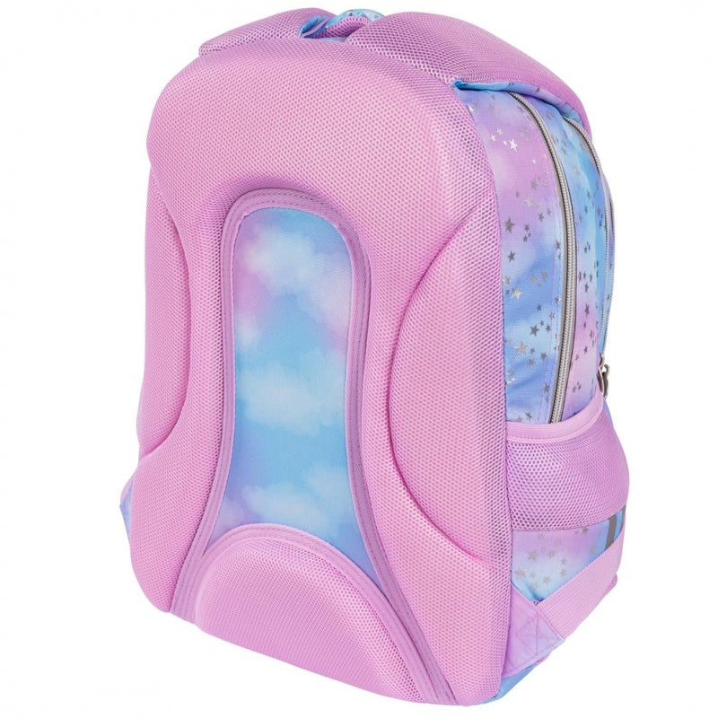 PASTEL STARS 3-compartment backpack 39x27x17 cm