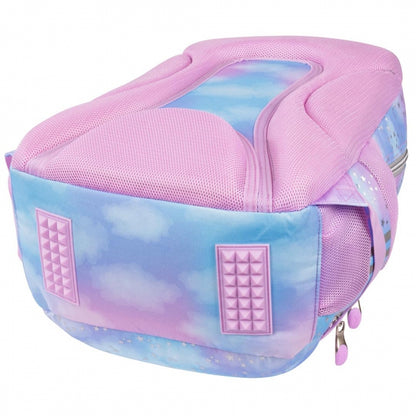 PASTEL STARS 3-compartment backpack 39x27x17 cm