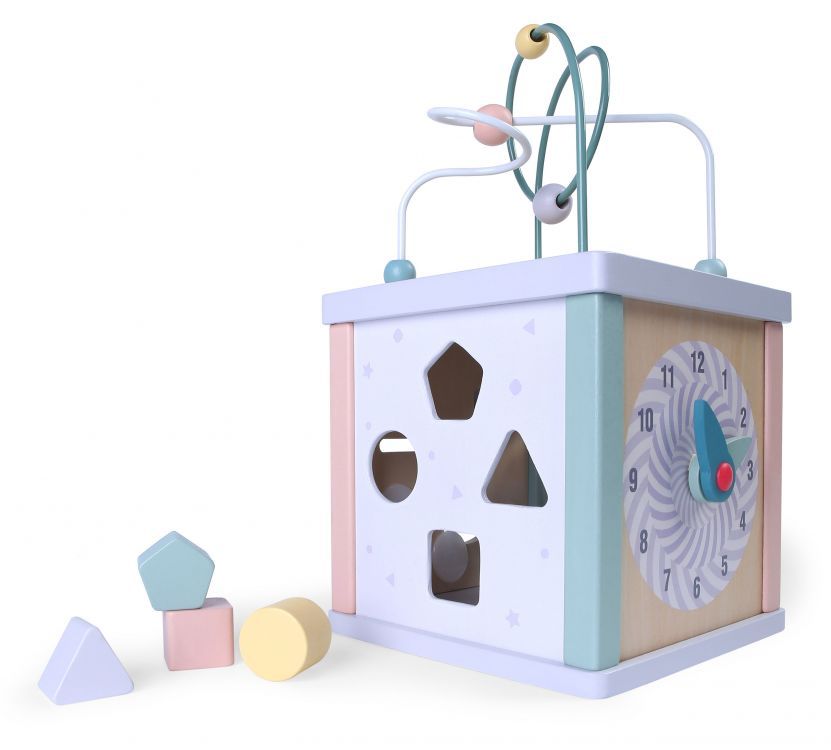 Wooden educational cube sorter Large