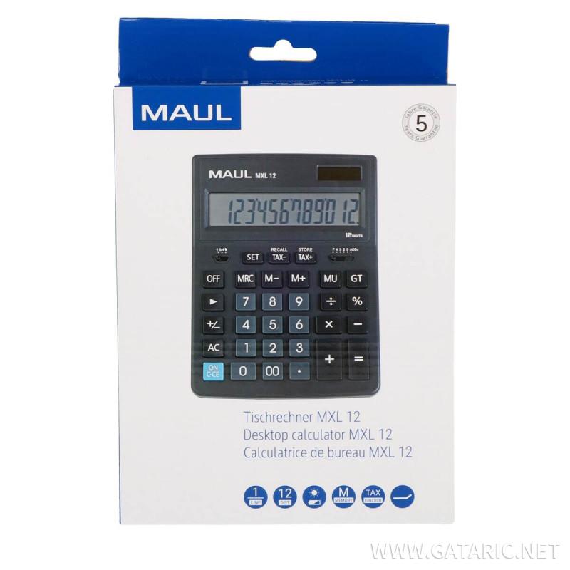 MAUL calculator - Desktop 12digits - size Large MXL12