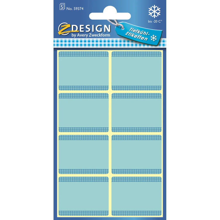 Avery ZDesign labels blue