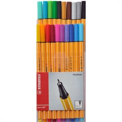 Fineliner Pen 88 Wallet x20 Stabilo