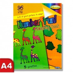 Colouring book A4 - 96pages Number