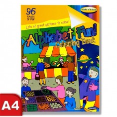 Colouring book A4 - 96pages Alphabet