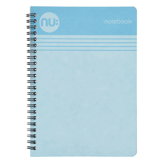 A4 NU Spiral Notebook Light Blue