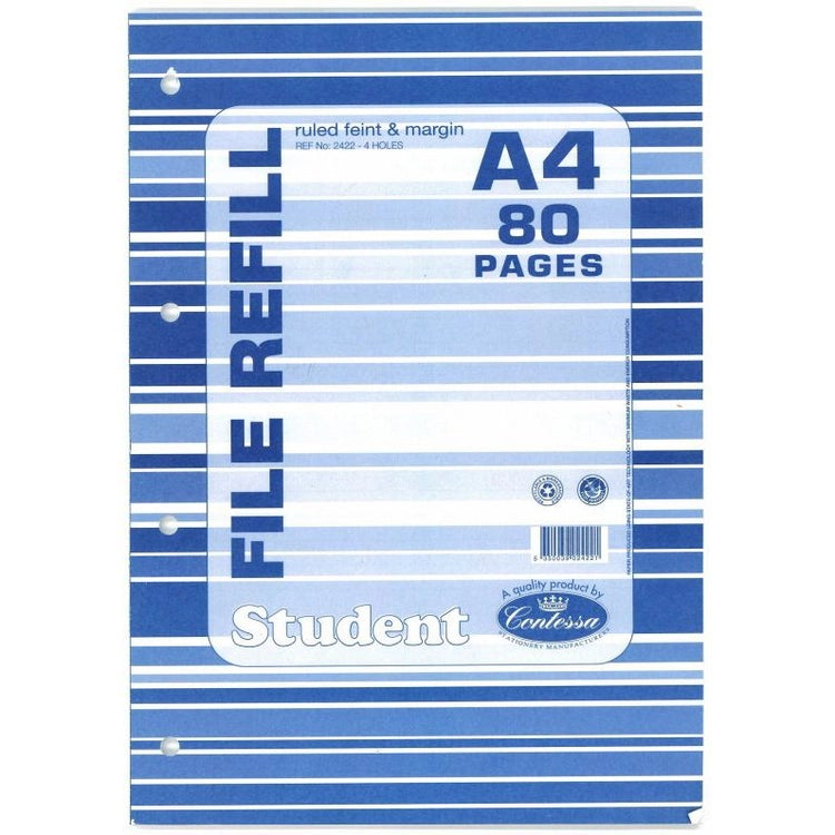 Contessa Refill Pad - A4 80 File Refill Pages