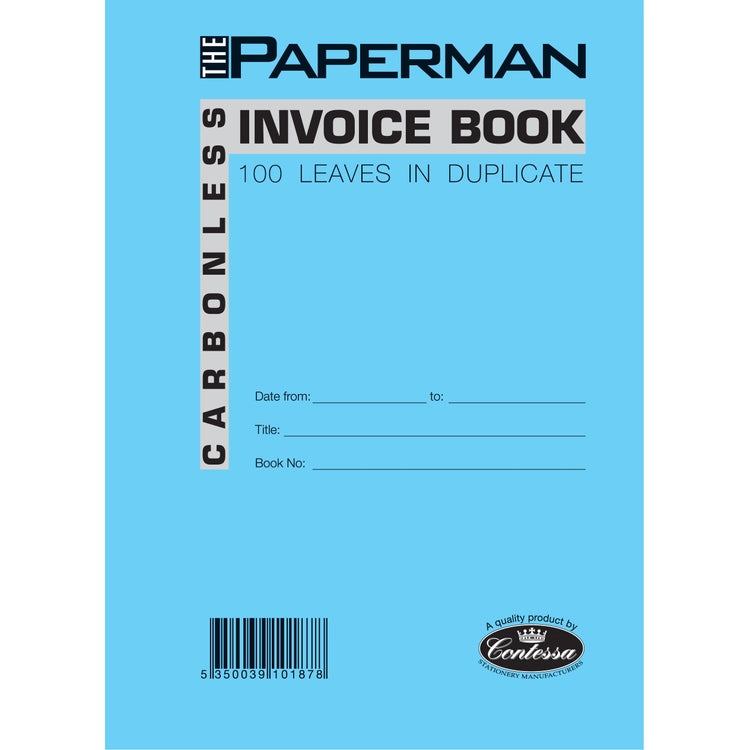 Contessa A5 Carbonless Duplicate Invoice Book
