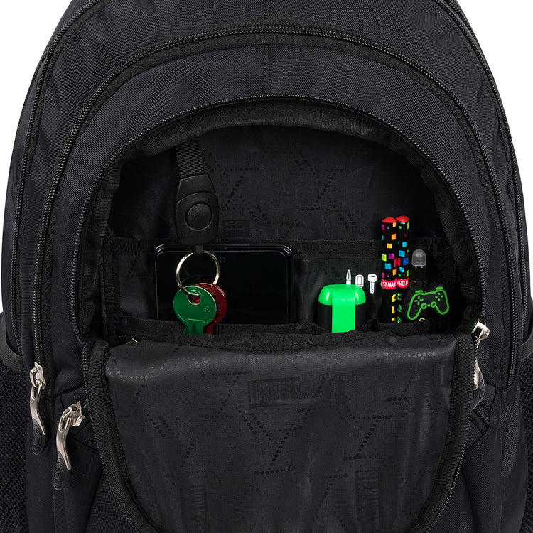 BLACK 4 compartment Backpack BP05 42x30x19 cm