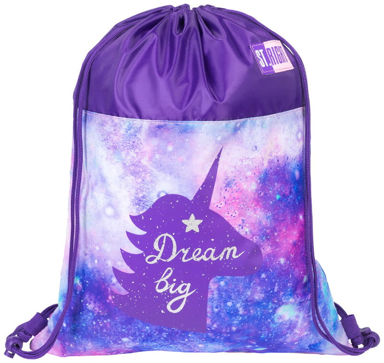 Sky Unicorn 1 compartment drawstring bag