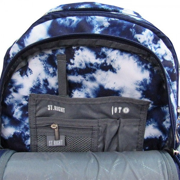 Stormy Sky 3 compartment Trolley Backpack  44x33x25cm