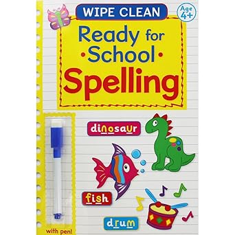 WIPE CLEAN - Ready for School Spelling 4+