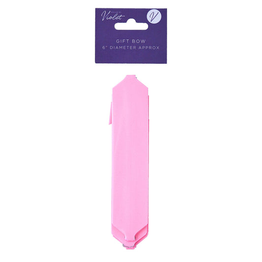 6" FOIL GIFT PULL BOW - LIGHT PINK